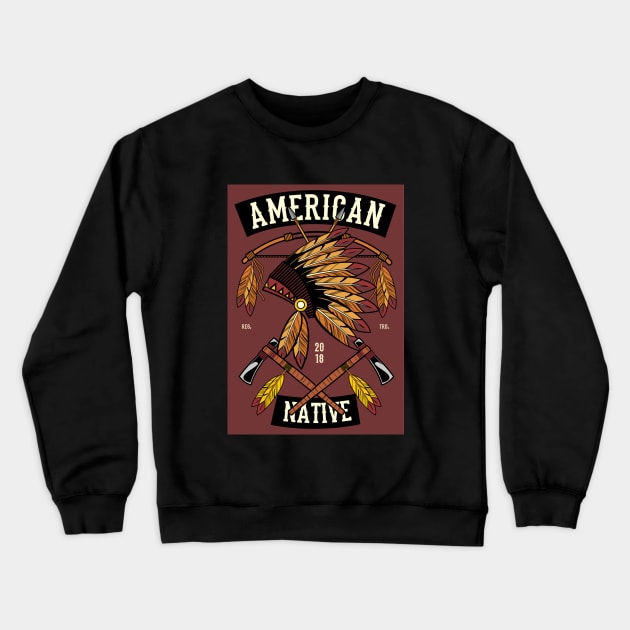 Indians Indian Crewneck Sweatshirt by BK55